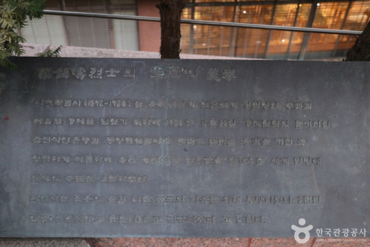 나석주의사동상 여행 추천 - 메고지고