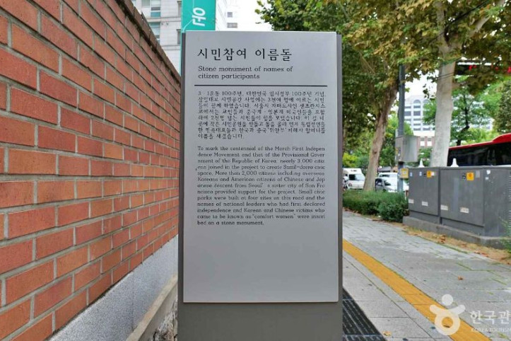 독립선언문 배부 터 여행 추천 - 메고지고