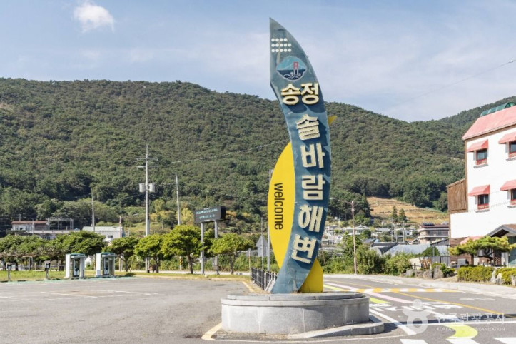 송정솔바람해변 여행 추천 - 메고지고