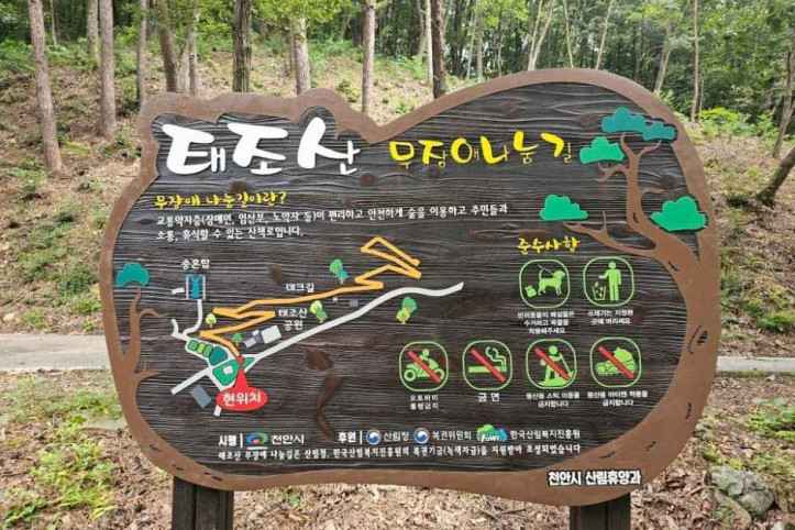 태조산공원 무장애 나눔길 여행 추천 - 메고지고