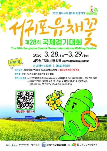 서귀포 유채꽃 국제걷기대회 여행 정보 - 메고지고