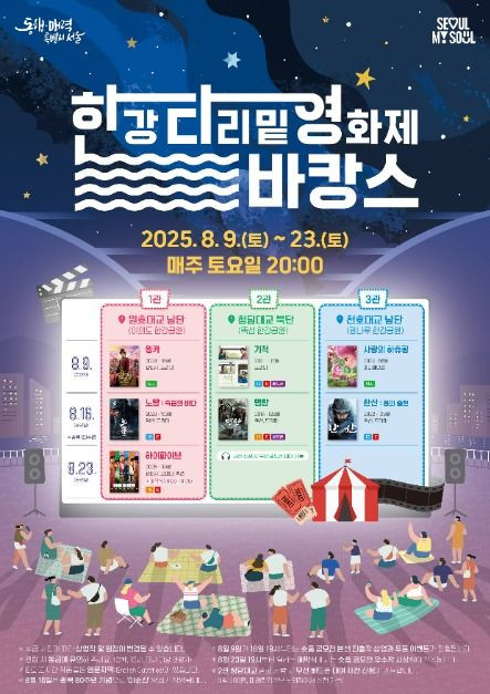 한강 다리밑 영화제 여행 정보 - 메고지고