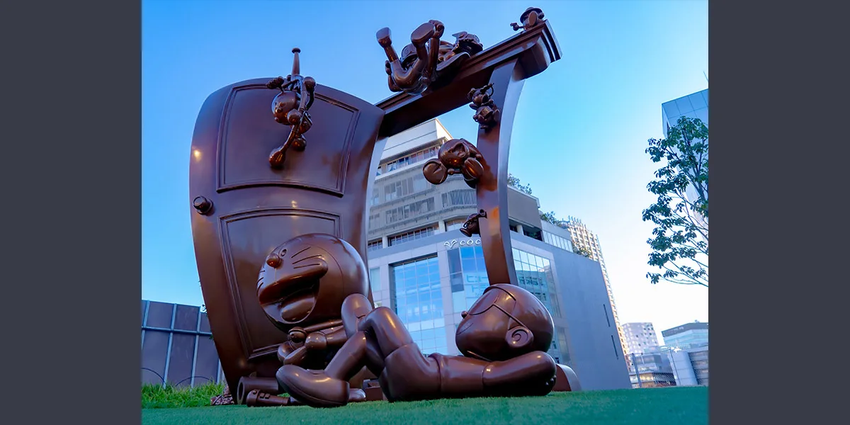 Doraemon's 50th Anniversary Commemorative Monument - DORAEMON'S DOOR TO THE FUTURE 여행 추천 - 메고지고
