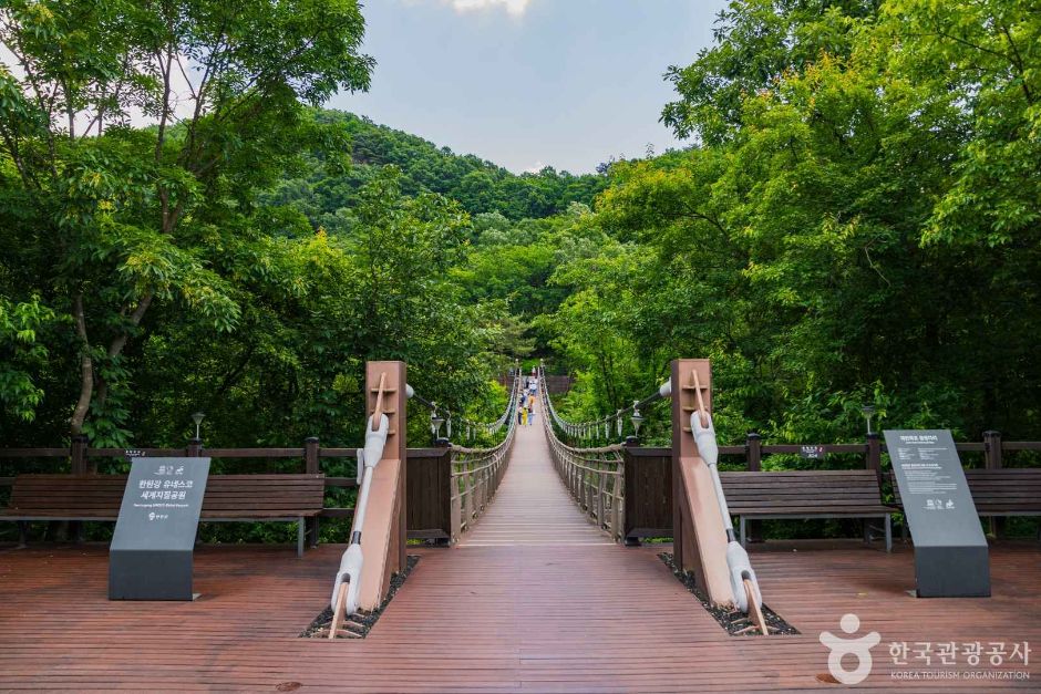 재인폭포 출렁다리 여행 추천 - 메고지고