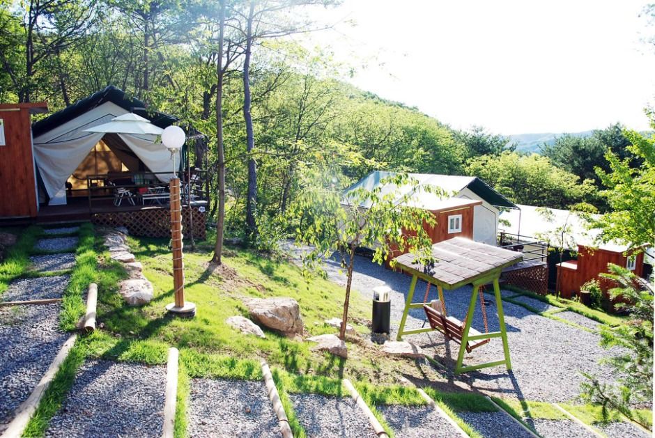춘천숲자연휴양림엔글램핑 여행 추천 - 메고지고