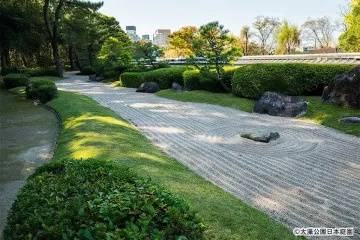 오호리공원 일본정원 소라(SORA) 여행 추천 - 메고지고
