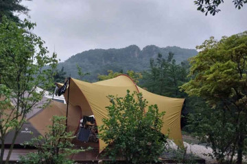 산정호수 가족글램핑장 여행 추천 - 메고지고