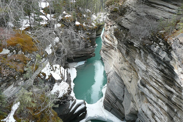 애서배스카 폭포 (Athabasca Falls)
